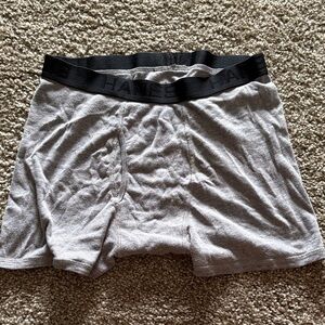 Hanes Light Gray Boxer Briefs for Men